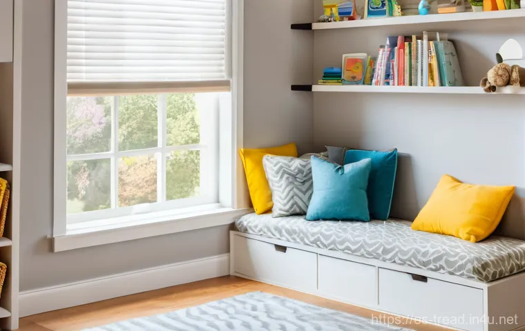 독서지도사 학습 환경 꾸미기 - **Cozy Reading Corner with Warm, Natural Light** "A cozy and inviting reading nook designed for ...